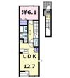 リベラル K2の間取り画像