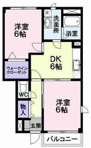 フォンテーヌ・パレⅡの間取り画像