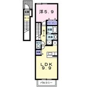HILTON910 Bの間取り画像