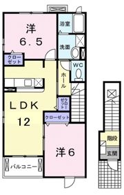 ノートル・レーヴBの間取り画像