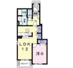 サンリット上万田Bの間取り画像