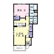 グリーンヒルズ旭Bの間取り画像