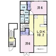 メロディハウス メゾピアノの間取り画像