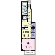 アビタシオン御馬Aの間取り画像