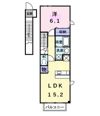 アビタシオン御馬Bの間取り画像