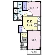 ジェネシス1番館の間取り画像