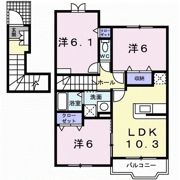 グランデ・フィオーレ Ⅰ－Cの間取り画像