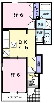 コ－ジ－コ－トドゥエルBの間取り画像