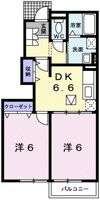 コート ジヴェルニーの間取り画像