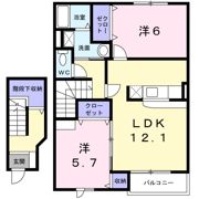 KM・61の間取り画像