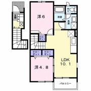 ラビアンローズ Ⅱの間取り画像