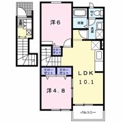 ラビアンローズ Ⅱの間取り画像