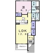 植松グランコート Bの間取り画像