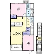 植松グランコート Bの間取り画像