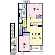 植松グランコート Bの間取り画像