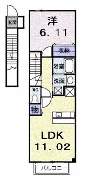ガ－デンハウスやしろ Ⅰの間取り画像