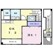 カーサセレッソ弐番館の間取り画像