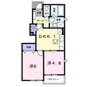 セブンヒル Bの間取り画像