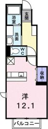 ベルデュール Bの間取り画像