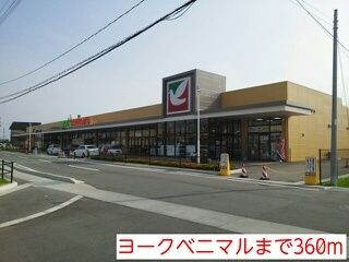 近くのヨークベニマル植田店まで360m（徒歩5分）