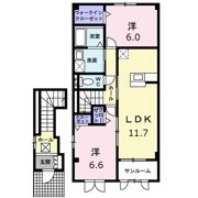 ベル コリーヌ Aの間取り画像