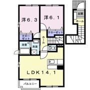 フラン・プロムナ－ドAの間取り画像