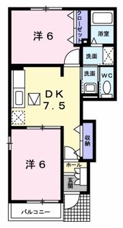 リヴィエールⅡ Aの間取り画像