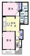 リヴィエールⅡ Aの間取り画像