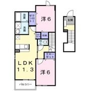 フリーデ Bの間取り画像
