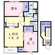 サンクリオージュ壱番館の間取り画像