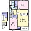 サンクリオージュ壱番館の間取り画像