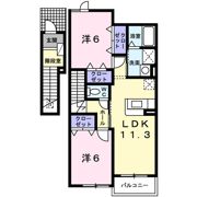 メゾンド ソレイユAの間取り画像