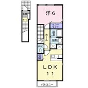 クラール大高Bの間取り画像