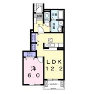 CABIN 宮町・Ⅱの間取り画像