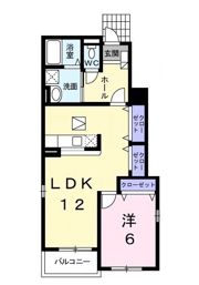 ヴィラサンタフェBの間取り画像