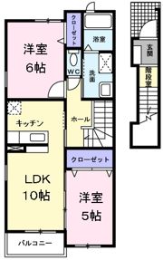 プラシードⅠの間取り画像