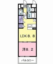 大久保パレスの間取り画像
