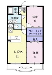 ゴールドグレイスⅠの間取り画像