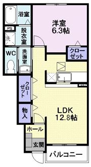 パルテール ヒルズの間取り画像