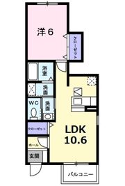 クラージュ B棟の間取り画像