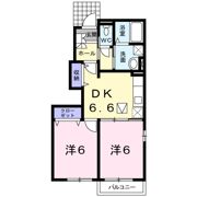エミエール宇佐Dの間取り画像