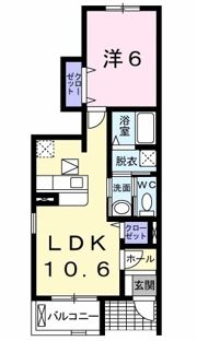 リヴィエール西河原の間取り画像