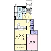 クローバーⅡの間取り画像