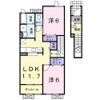 クローバーⅡの間取り画像