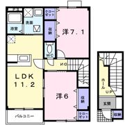 グランベル Aの間取り画像