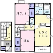 グランベル Bの間取り画像