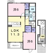 リヴィエール ロジュマンの間取り画像