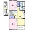 メゾン カルム Ⅰの間取り画像