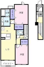 アミティーKの間取り画像
