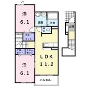 クラール・ベルF・Uの間取り画像